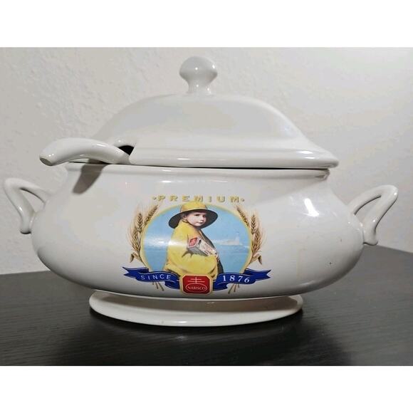 Nabisco Premium Crackers Soup Tureen & Lid & Ladle 100th Anniversary 1876-1976 - Picture 1 of 11